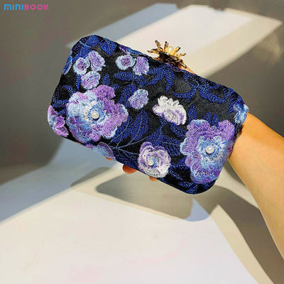 Low MOQ Mix Models Designer Elegant Embroidered Handmade Beaded Dinner Bag for Daily Life