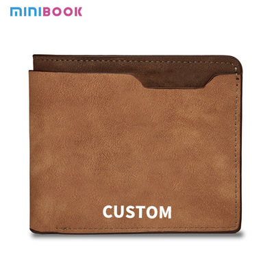 Custom Men's Slim Money Clip Card Holder Wallet with Open Closure and Unique Pattern