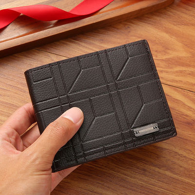 Polyester Lining Classic Men Wallets Short Fashion Coin Pocket Card Holder Male Purse
