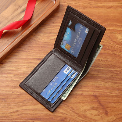 Polyester Lining Classic Men Wallets Short Fashion Coin Pocket Card Holder Male Purse