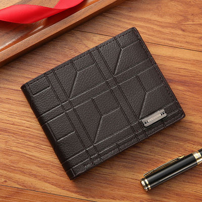 Polyester Lining Classic Men Wallets Short Fashion Coin Pocket Card Holder Male Purse