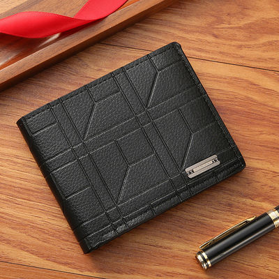 Polyester Lining Classic Men Wallets Short Fashion Coin Pocket Card Holder Male Purse