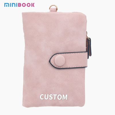 Korean Style Short Female Purse with Tri-fold Design and Soft Pu Leather Material