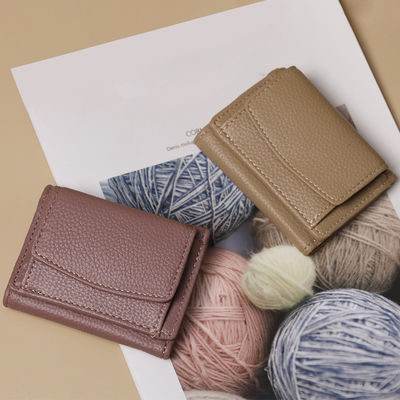 PU Leather Women Short Wallet with Multi Slot Card Holder and Girls Mini Coin Purse