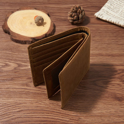 Vintage Coin Purse Money Clip Genuine Cow Leather Wallets Open Closure Type Men Women