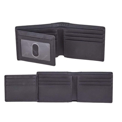 Mixed Color Leather Smooth Genuine Wallet Short Daily Life Real Cowhide Men's Wallet