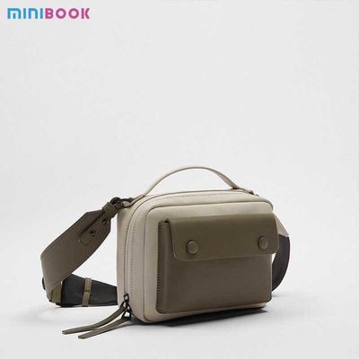 MINIBOOK Men's Multifunctional Waist Bag for Outdoor Activities and Travel PU Leather