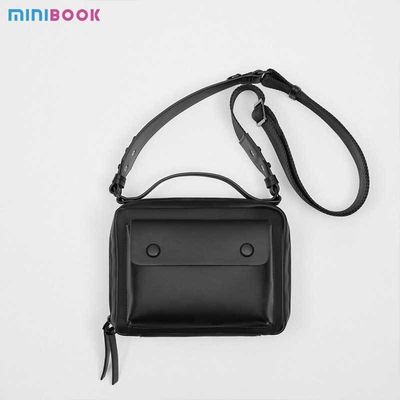 MINIBOOK Men's Multifunctional Waist Bag for Outdoor Activities and Travel PU Leather
