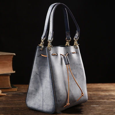 GENUINE LEATHER Vintage Forest-Style Top Layer Cowhide Shoulder Crossbody Bag for Women