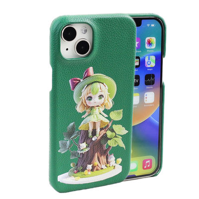 Shockproof PU Leather UV Print Mobile Cellphone Back Phone Case Cover for iPhone 15 14 13 12 Pro Max Smartphone Cases