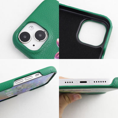 Shockproof PU Leather UV Print Mobile Cellphone Back Phone Case Cover for iPhone 15 14 13 12 Pro Max Smartphone Cases