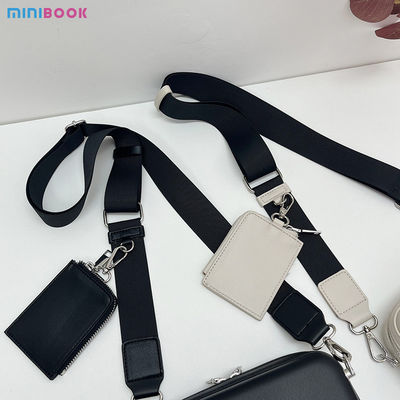 Custom Logo Men's Leather Sling Bag PU Leather Square Box Shape Purses Stylish Design
