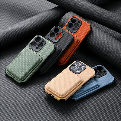 Luxury Business Wallet Case for iPhone 15 2 in 1 Detachable Card Holder PU Leather Cover