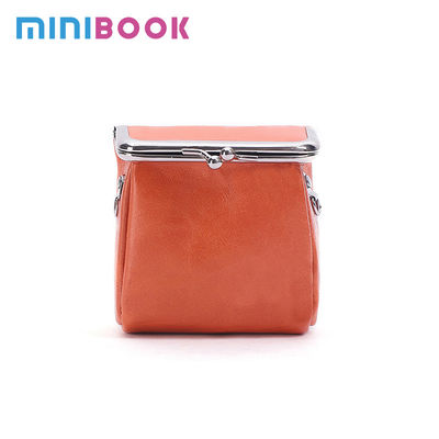 Low MOQ Genuine Leather Chain Sling Shoulder Bag for Women Mini Coin Purse Keychain