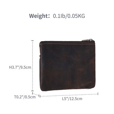 Daily Business Genuine Leather Mini Coin Purse Keychains Money Bag Men Key Pouch Credit Card Holder Wallet