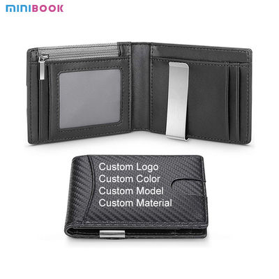 Genuine Leather Anti-Theft Customized Drawing Multi-Function RFID Wallet for Men