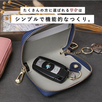 Mini Coin Purse Keychain Genuine Leather Woman Bag with Chain Sling Shoulder Strap