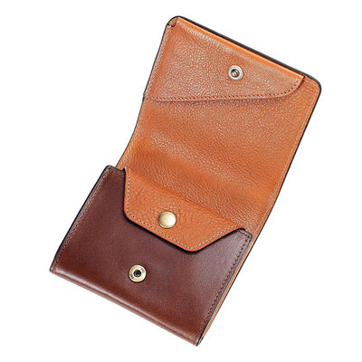 Practical Genuine Leather Bifold Wallet for Lightweight Storage and Fashionable Style