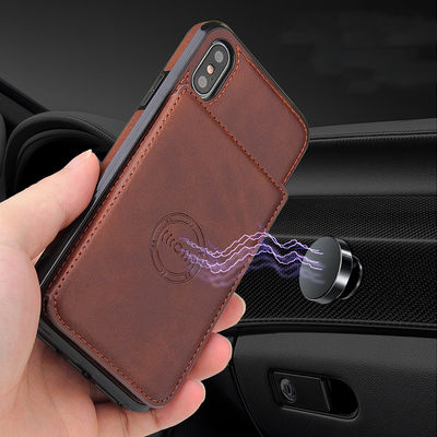 Mobile Phone Cases Shockproof Magnetic ID Credit Card Holder for iPhone 15 Pro