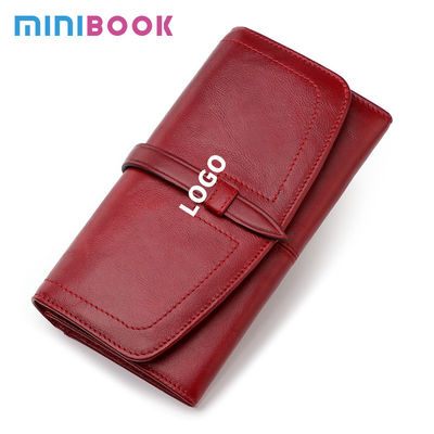 Leather Wallet Long Ladies Clutch Bag Purse for Fashionable Women Low MOQ
