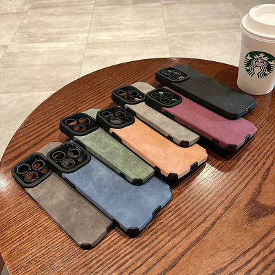PU Leather Phone Case for iPhone 15 14 Plus 13 12 11 Pro Max 7 8 Plus Shockproof Cover