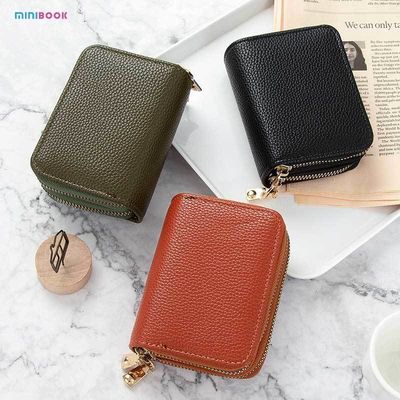 Customized Logo Mini RFID Blocking Zipper Coin Pocket Purse for Girls