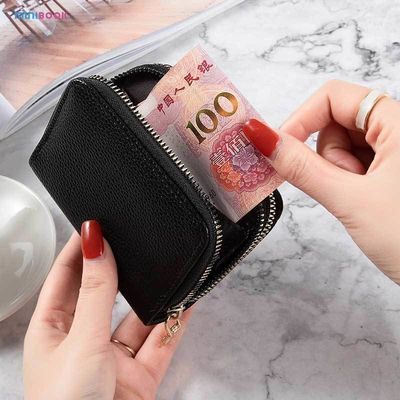 Customized Logo Mini RFID Blocking Zipper Coin Pocket Purse for Girls