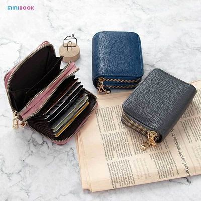 Customized Logo Mini RFID Blocking Zipper Coin Pocket Purse for Girls