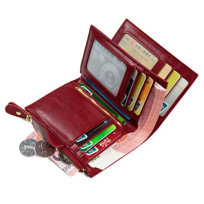 Stylish Ladies Purse with Card Holder and Zipper Closure in Multifunctional Design