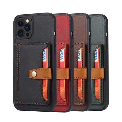 MN-1750 Luxury Rear Phone Case with Card Sleeve Elevate Your iPhone15 Pro Max Experience