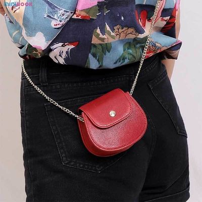 Retro Chain Genuine Cow Leather Mini Lipstick Bag for Women One Shoulder Crossbody