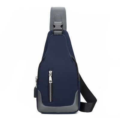 None Decoration Men's Messenger Bag with USB Charging and Multifunctional Design