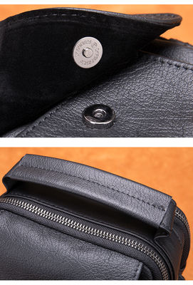 Genuine Leather Men Messenger Bag Vintage Style Calfskin Crossbody Shoulder Bag for Men