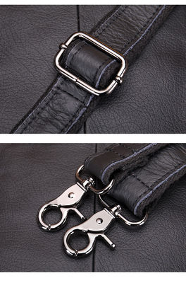 Genuine Leather Men Messenger Bag Vintage Style Calfskin Crossbody Shoulder Bag for Men