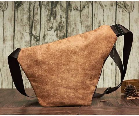 None Pattern Type Genuine Leather Minibook Crazy Horse Leather Messenger Bag for Man