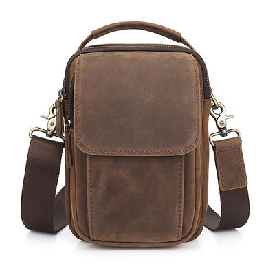 Designer Custom Logo Men'S Messenger Bag With Availiable Sample Genuine Leather