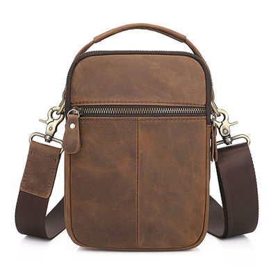 Designer Custom Logo Men'S Messenger Bag With Availiable Sample Genuine Leather