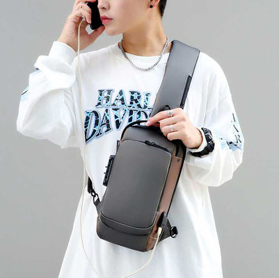 Daily Life Men's Motorcycle Bag with Password Lock Keep Your Belongings Safe and Organized