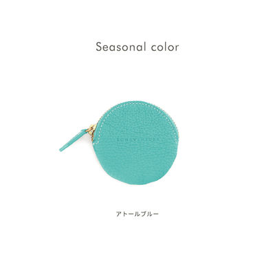 Zipper Closure Mini Small Genuine Leather Custom Change Coin Wallet Round Coin Purse