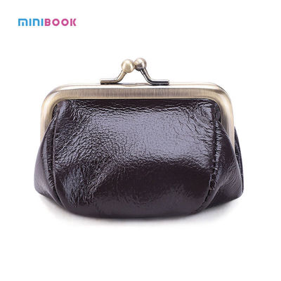 OEM ODM Acceptable Minibook Ladies Wallet With Handmade Leather And Gold Storage
