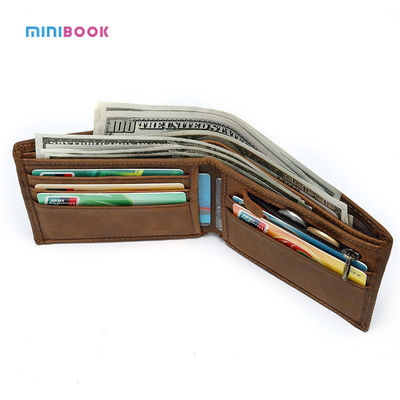 High Qualtiy Minibook Crocodile Embossed Men's Leather Wallet