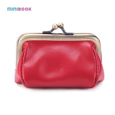 OEM ODM Acceptable Minibook Ladies Wallet With Handmade Leather And Gold Storage