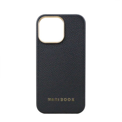 Private Mold Lychee Pattern Phone Case For iPhone 13 15 Shockproof PU Leather Cover For iPhone 14