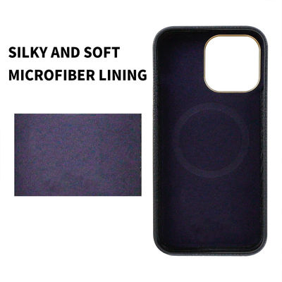 Private Mold Lychee Pattern Phone Case For iPhone 13 15 Shockproof PU Leather Cover For iPhone 14