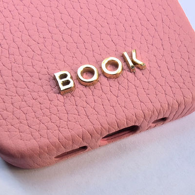 Custom Logo Avaliable Genuine Pebble Leather Phone Case for iPhone 14 13 12 11 Pro Max