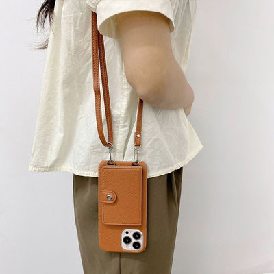 Luxury Design Style Litchi Leather Phone Cases for iPhone 13 Pro Handmade and Durable