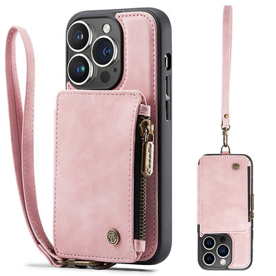 Wireless Charging Shockproof Leather Mobile Phone Cover for iPhone 14 Pro Max