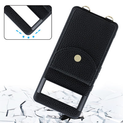 OEM/ODM Leather Texture Shockproof Stand Holder Phone Case for Google Pixel 7 Pro 5G