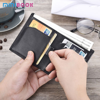 Custom Your Logo Men's Short Wallet Thin Minimalist Front Pocket Rfid Blocking Purse
