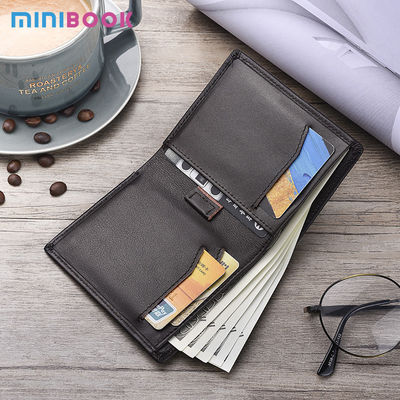 Custom Your Logo Men's Short Wallet Thin Minimalist Front Pocket Rfid Blocking Purse